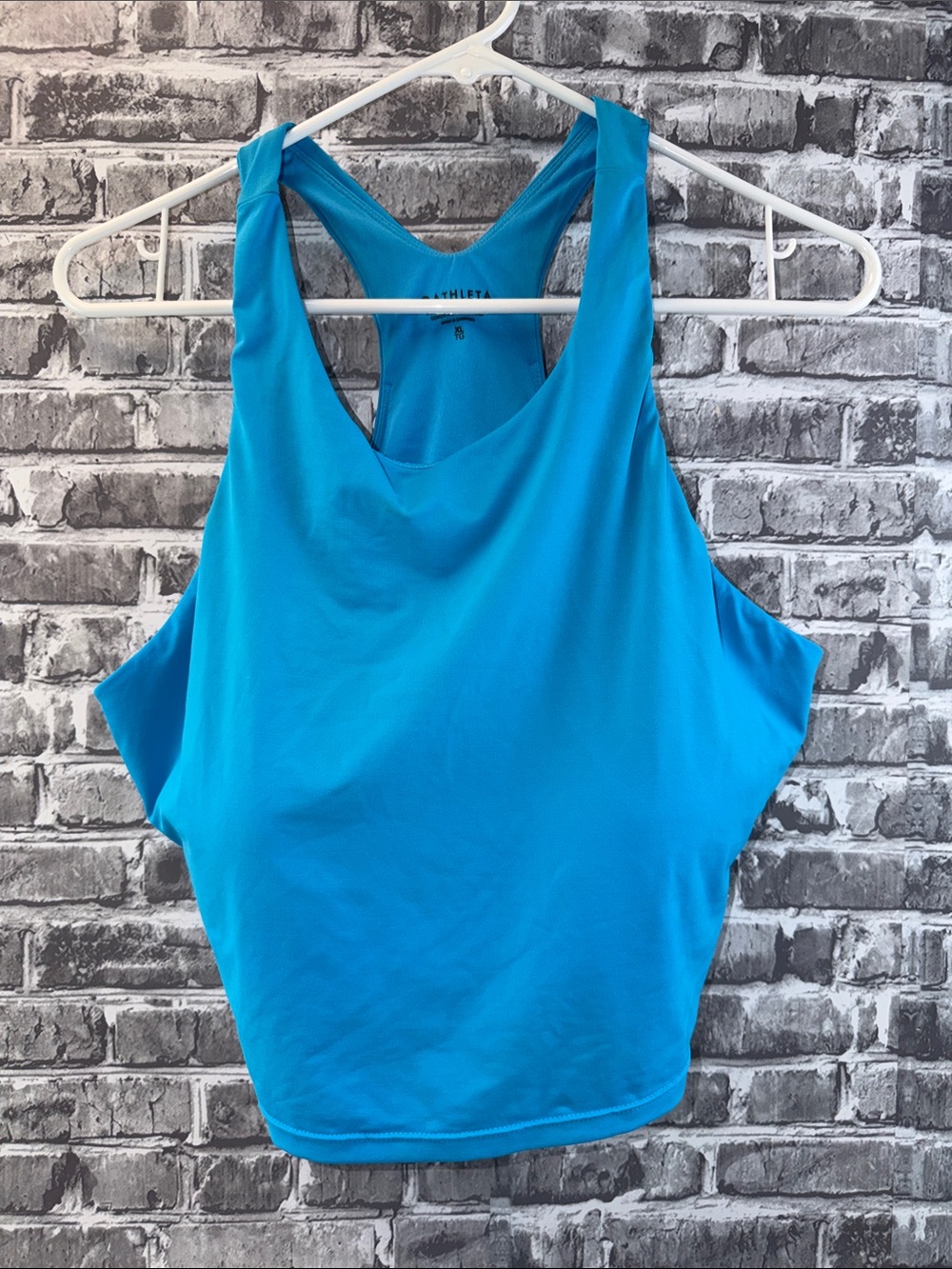 Athleta Turquoise Scoop Neck Racerback Tank